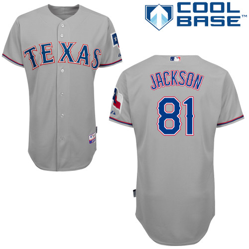 Luke Jackson #81 mlb Jersey-Texas Rangers Women's Authentic Road Gray Cool Base Baseball Jersey
